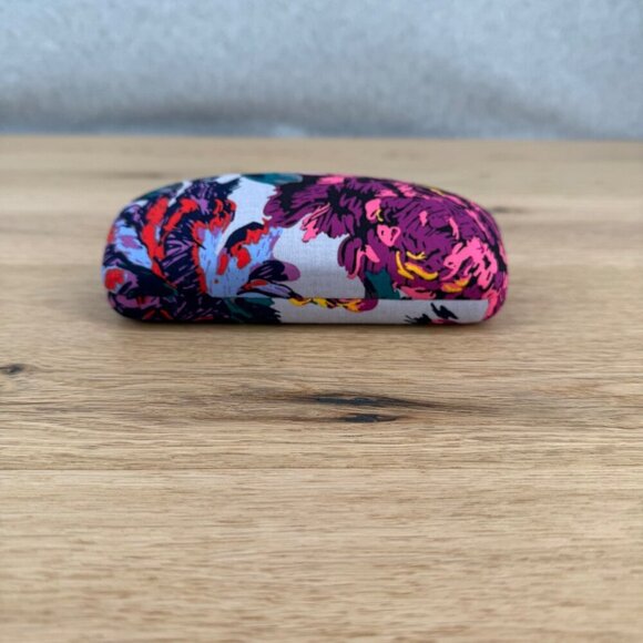 Vera Bradley Hard Clam Shell Eyeglass Sunglass Case Multicolor Floral Pretty EUC - Picture 1 of 12